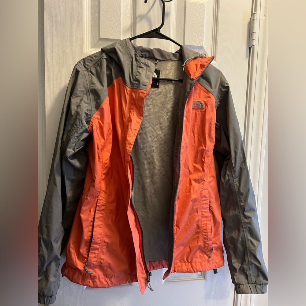 North Face rain coat